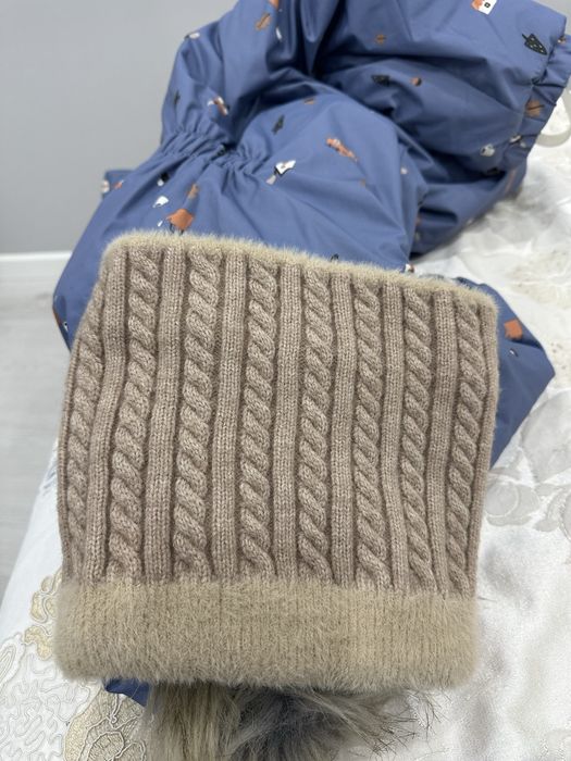 Детская шапка и шарф альпака