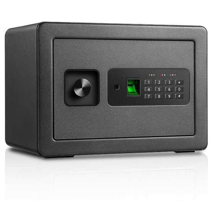 Seyf deli Сейф 250x350x250 ВК 33559 Deli с отпечатком 10 кг Скидки !!!