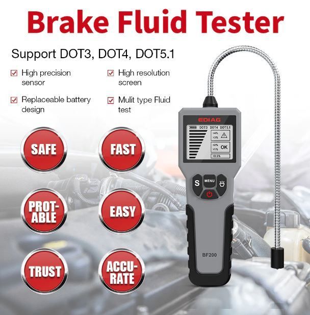 Тестер за спирачна течност - дигитален bf200
