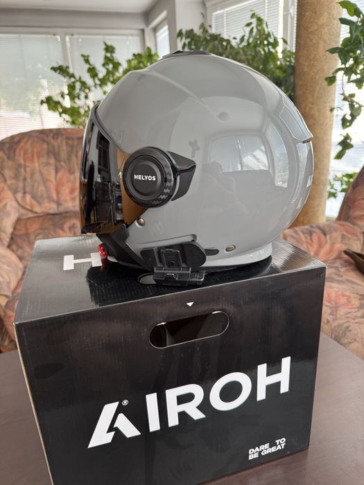 Каска AIROH Helyos dark grey S 2бр