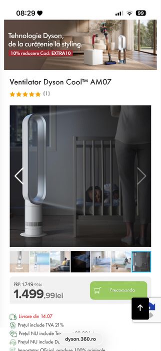 Ventilator Dyson de racire