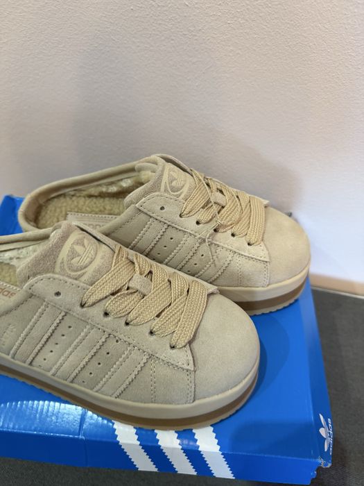 Adidas campus crem slippers 38,39