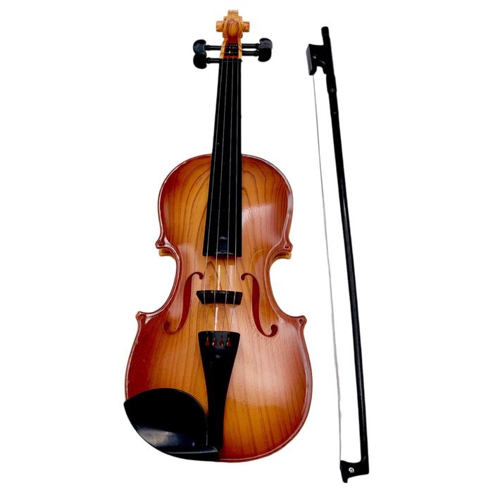 Детска цигулка с лък за деца - пластмасова