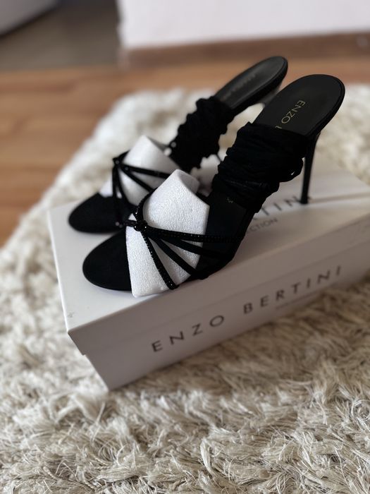 Sandale cu toc Enzo Bertini piele naturala