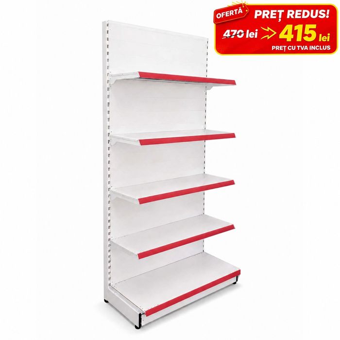 Rafturi metalice magazin NOI 220x90 – stoc disponibil, livrare rapidă
