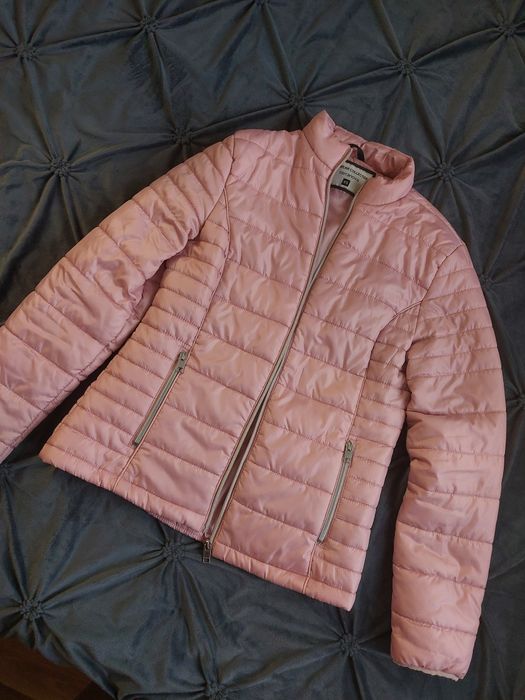 Geacă matlasată de toamnă roz pudră Terranova