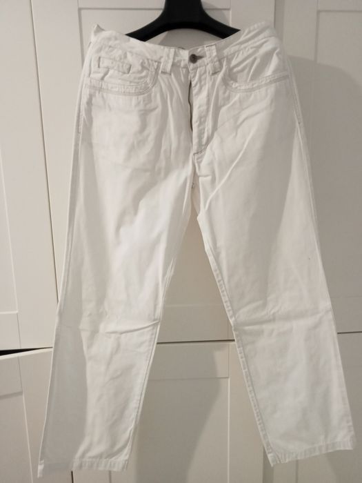 Blugi albi bărbați mărimea 48