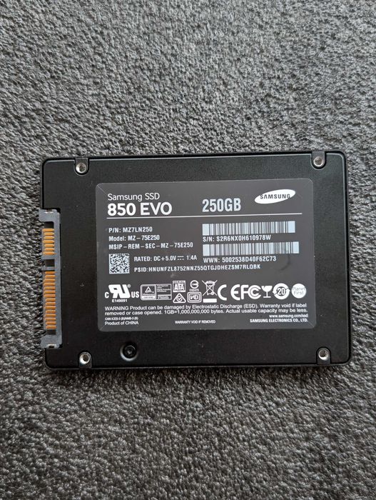 SSD Samsung 250 GB 2.5"