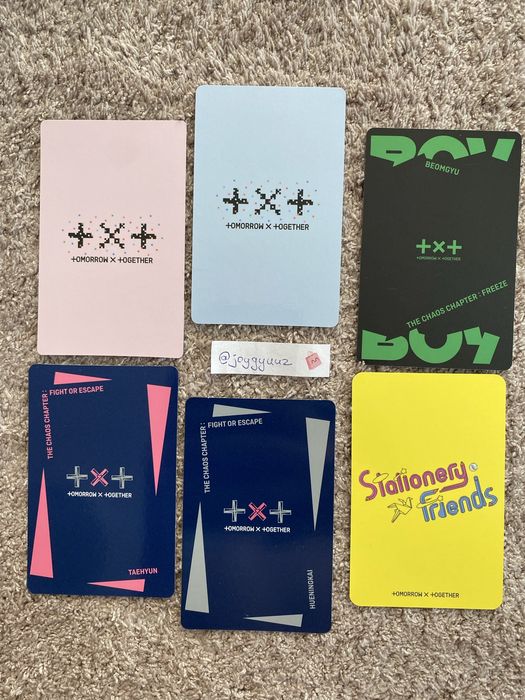 Txt photocards/фотокартички