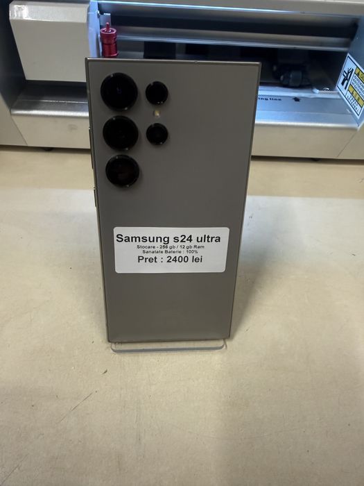 Samsung s24 ultra / 256 gb / 12 gb ram / 100% baterie / impecabil / garantie