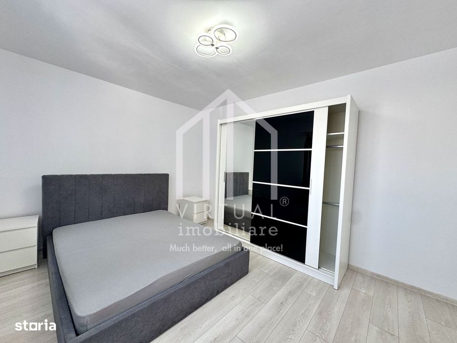 Apartament cu 2 camere, 60mp utili, baie cu geam, parcare privata
