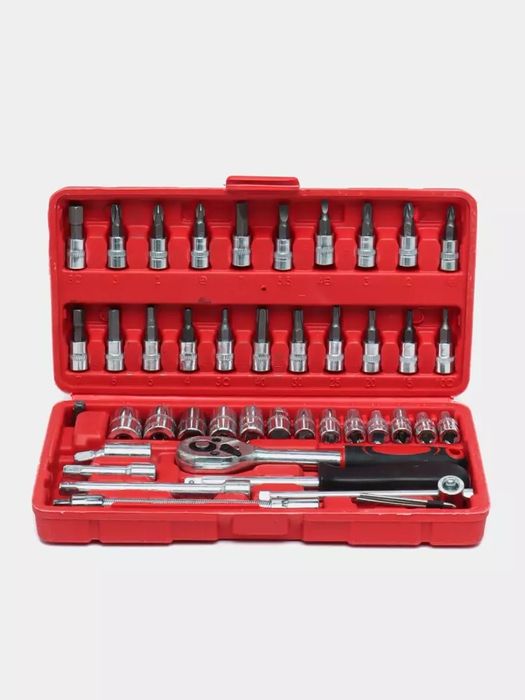 46 talik nabor kalit

 46 qismli asboblar to‘plami: kalit bosh bitlari