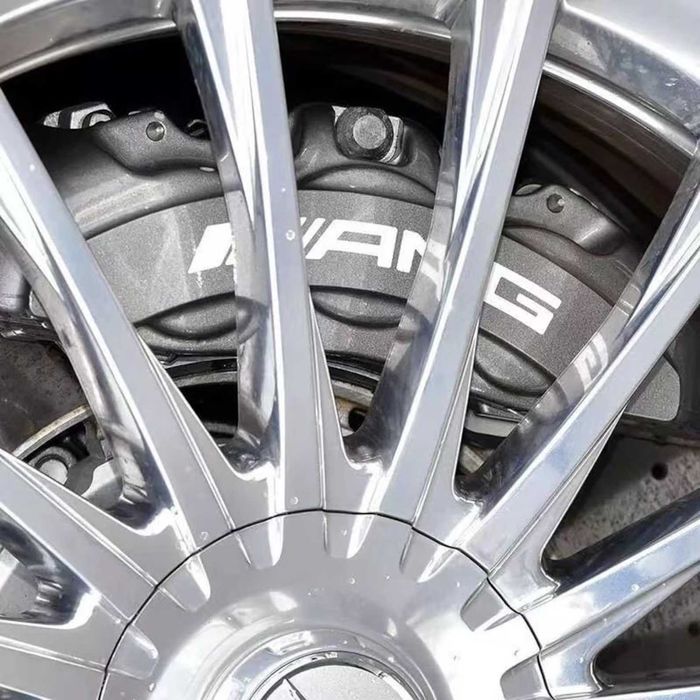 6 броя AMG лепенки – черни или бели стикери за спирачни апарати