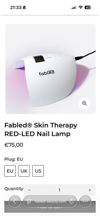 RED LED лампа за нокти / nail lamp