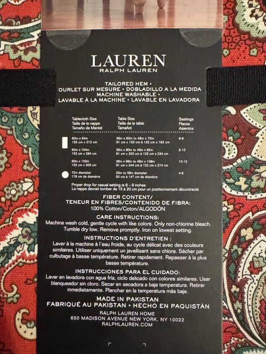 Fata de masa Lauren Ralph