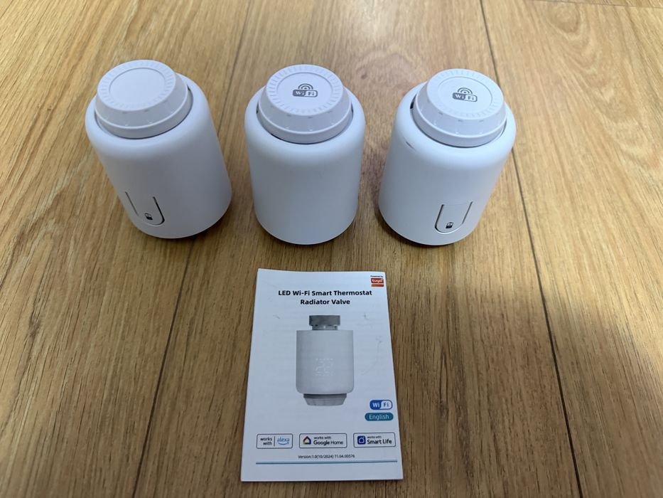 Термостатна глава за радиатор WiFi (3 бр. Цена e за всички)