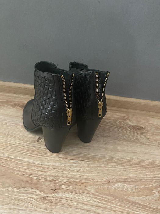 Bianco черни боти на ток