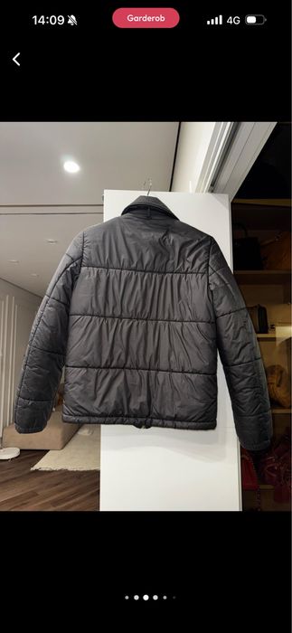 Куртка Gucci Embroidered Rose Collar Puffer Jacket