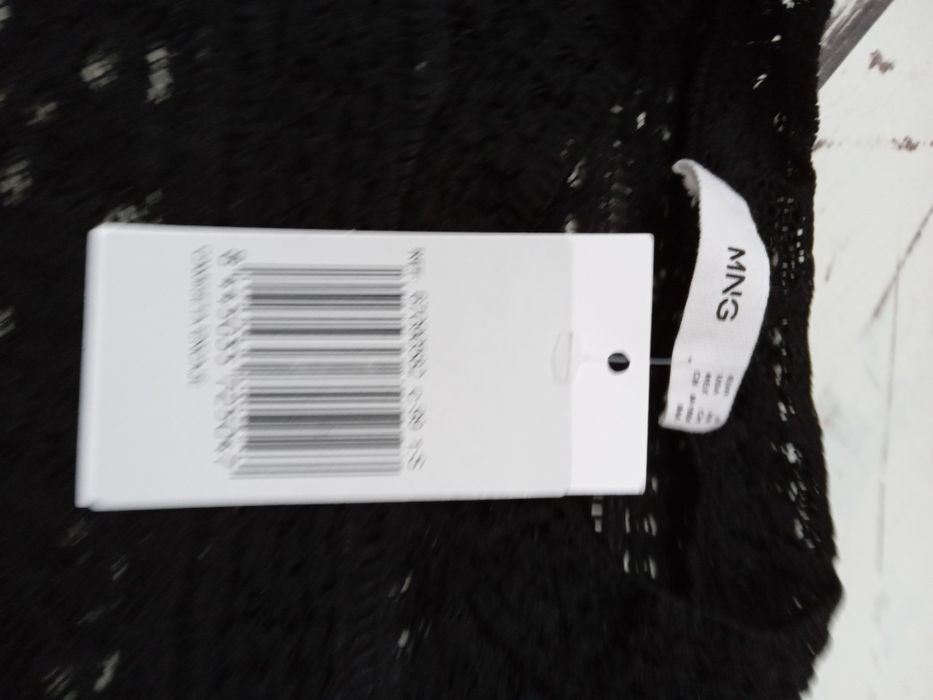 НОВА ЧЕРНА Дантелена блуза Mango, S