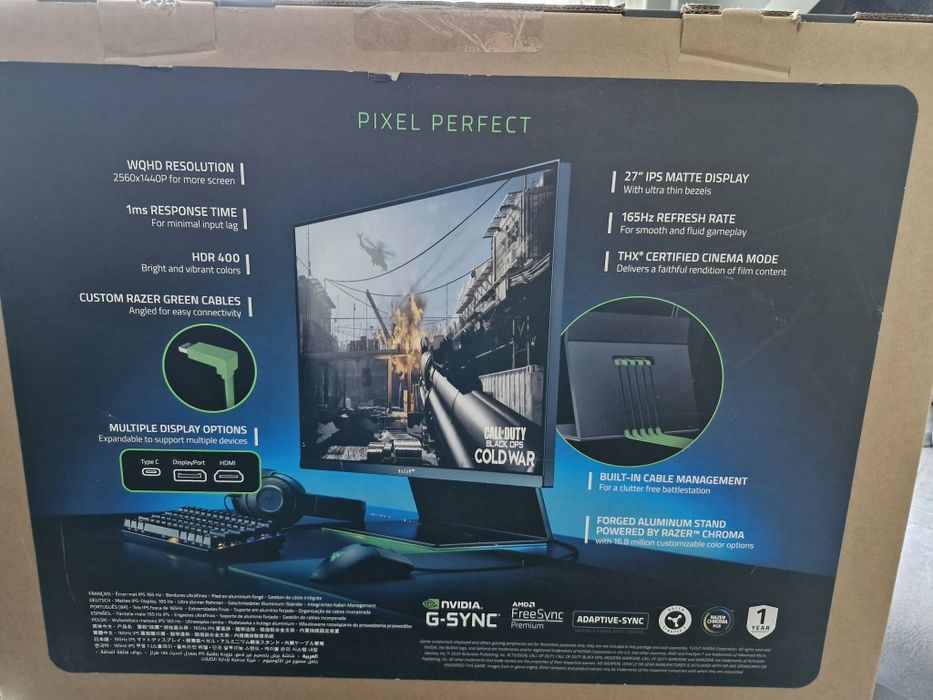 Монитор Razer Raptor 27inch 165hz