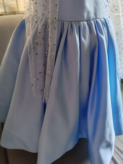 Обемна рокля за принцеса за 7-8 години