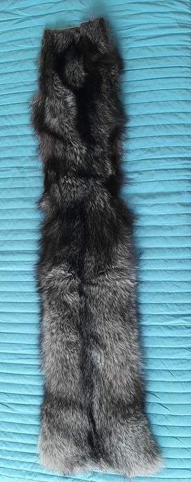Чернобурка мех, новый, 90см