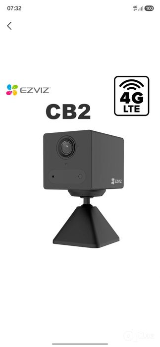 Kamera Ezviz akkumulyatorli, 4G sim-kartali CS-CB2 mini kamera, kamera