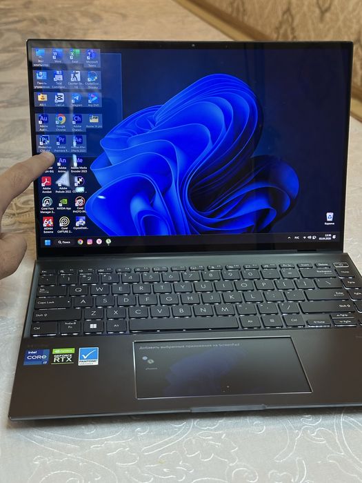 Мощный ультрабук Премиум класса Asus Zenbook Duo OLED, Core i7, Nvidia
