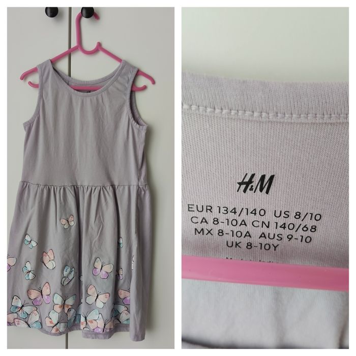 Set 5 rochițe H&M, 134-140, 8-10 ani