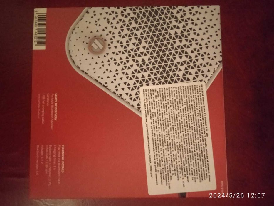 Boxa portabila bluetooth, rezistenta la apa