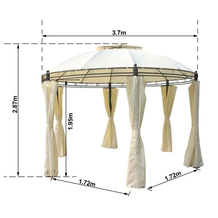 Pavilion cort gradina umbrar