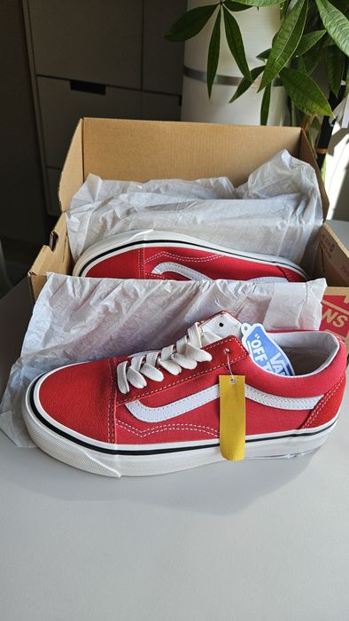 Чисто нови кецове Vans Old Skool 36 DX (Anaheim Factory) Og Red – размер 36.5 (23.0 см)