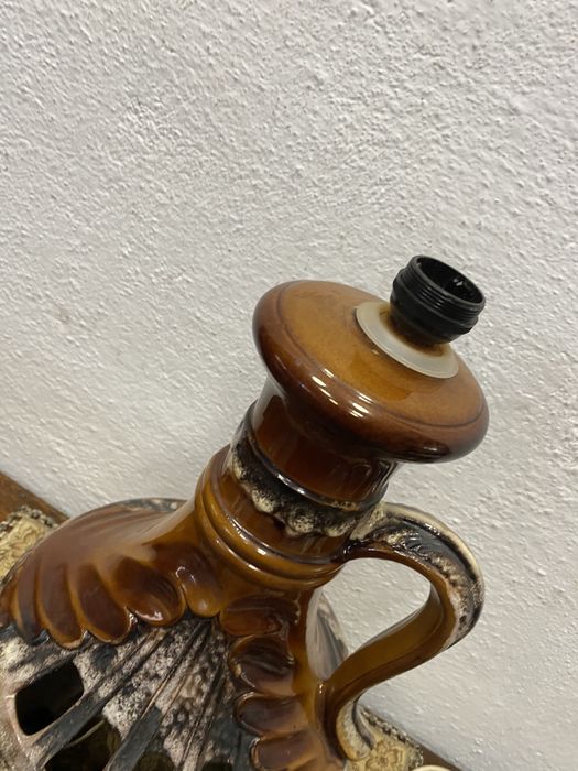 Винтидж немска лампа West German pottery 1960те колекционерска