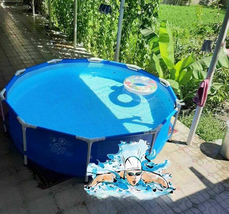 Бассейн Intex Metal frame 305 × 76 см  Объём воды 4485 литров оригинал