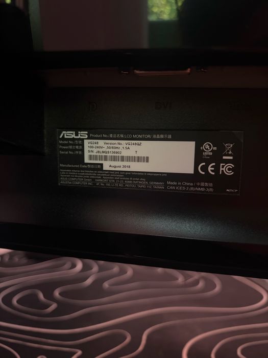 Monitor Asus 24” 144Hz