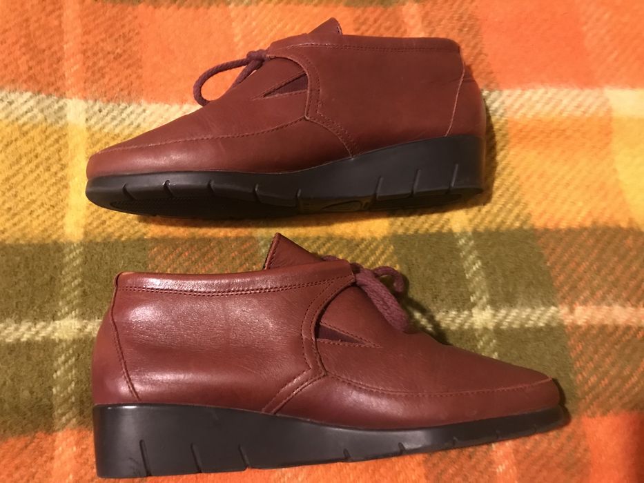 Luxat френски удобни обувки пролет есен естествена кожа бордо