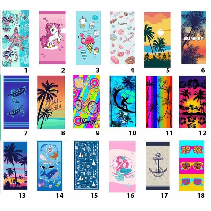 Намаление! Плажна кърпа 80 различни модела!