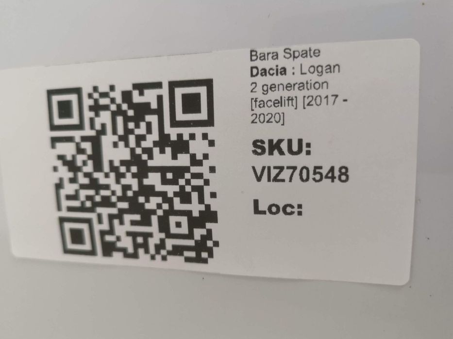 Bara Spate Dacia  Logan 2 generation [facelift] 2017 2018 2019 2020 Or