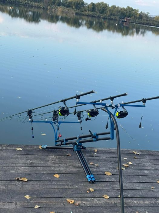 Vand 5 lansete Daiwa ninja 3,90 si 4 mulinete daiwa 24 crosscast