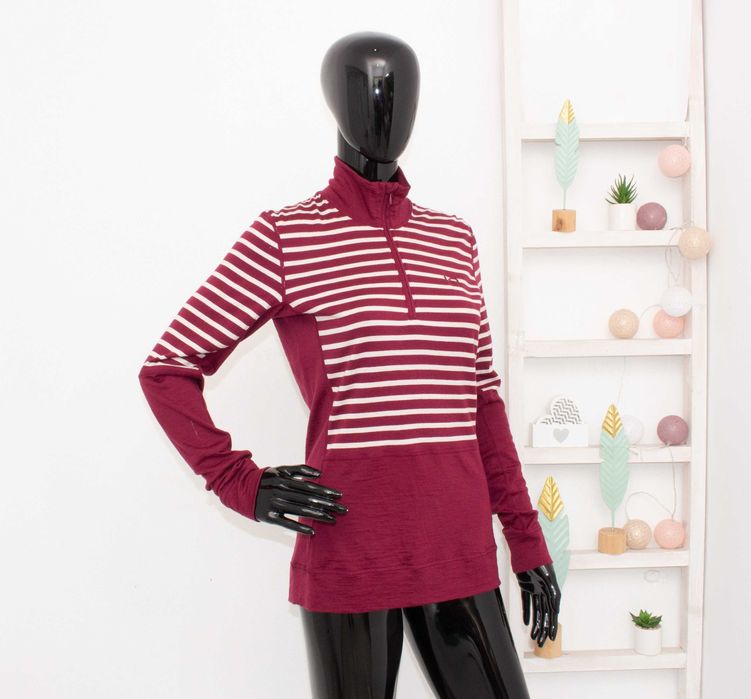 Kari Traa дамска мерино блуза с цип термо бельо от мериносна вълна L