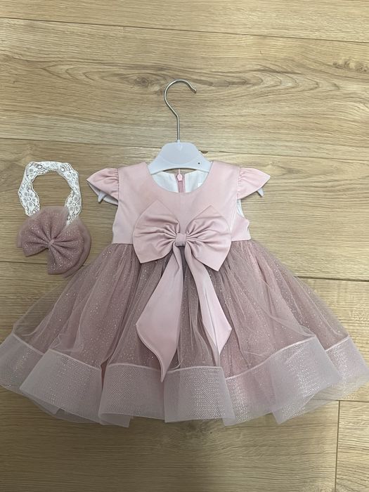 Vand rochie botez 68 cm 3-6 luni bebe