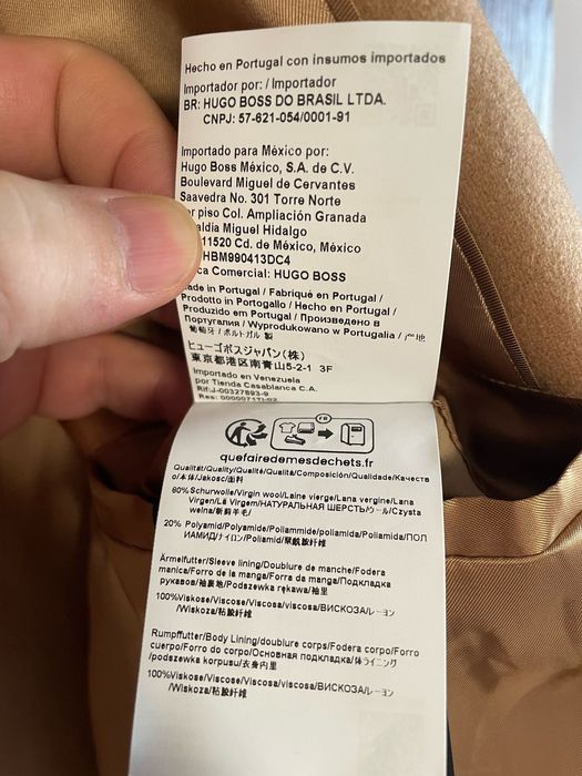 Hugo Boss оригинал пальто