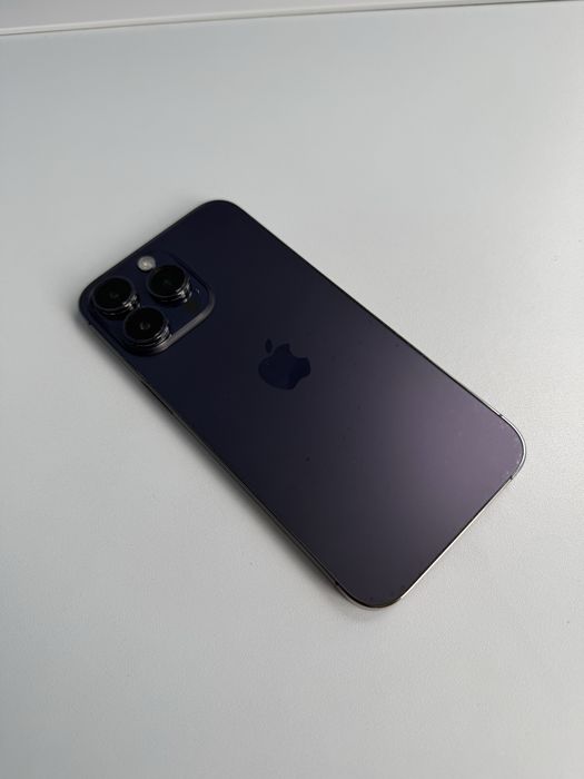 iPhone 14 Pro Max 128 GB Purple с кутия + 2 кейса подарък (Перфектен)