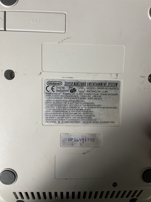 Nintendo snes ( super nintendo enterteiment sistem )