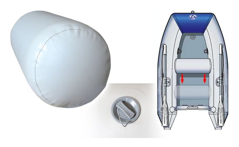 Седалка надуваема за лодки с твърди дъна, нови стабилни и яки.