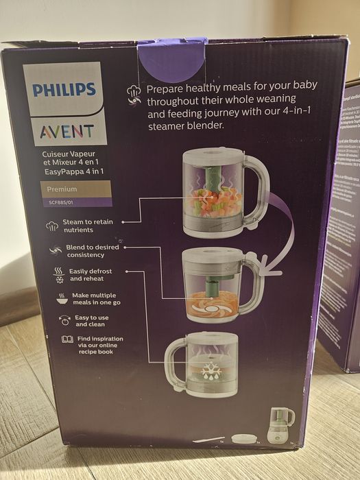 Уред за приготвяне на бебешки пюрета Филипс Авент 4в1