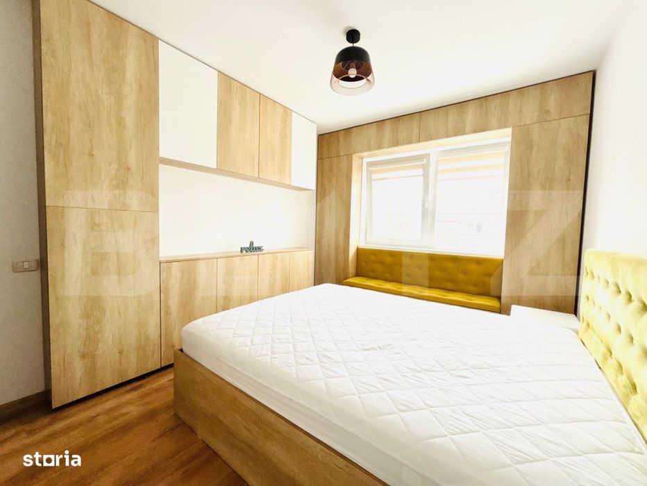 Apartament cu 2 camere, mobilat modern, cu terasa si parcare