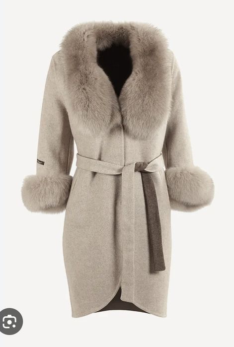 Палто от Алпака и лисица