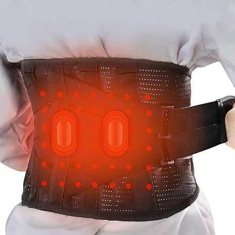 Centura de sustinere a spatelui incalzita, cu baterie reincarcabila XL