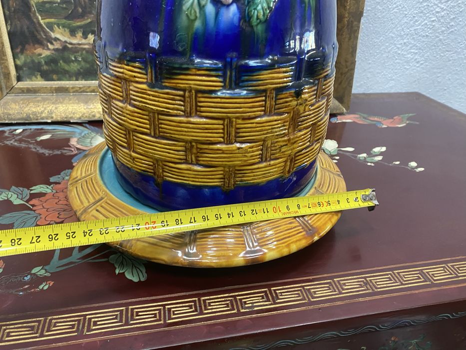 Порцеланов съд за масло Butter Dish Art Nouveau Франция 1900